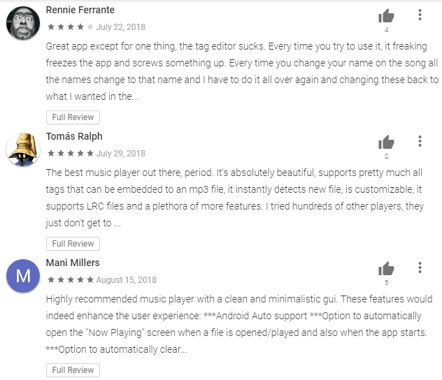 Phonograph Music Player Reviews - Best Free Android App