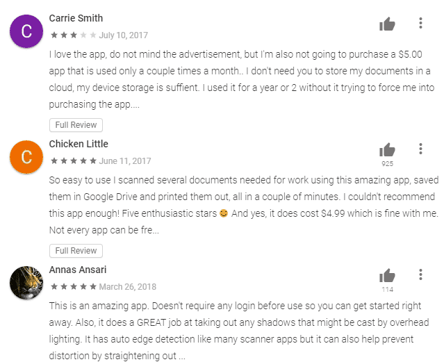 Tiny Scanner Reviews - Best Free Android App