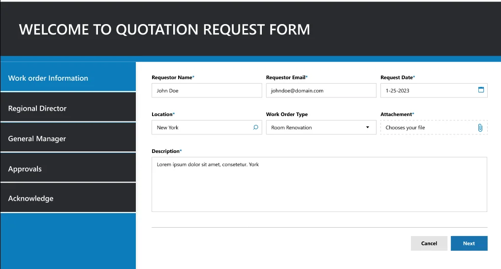 Expense Report Form