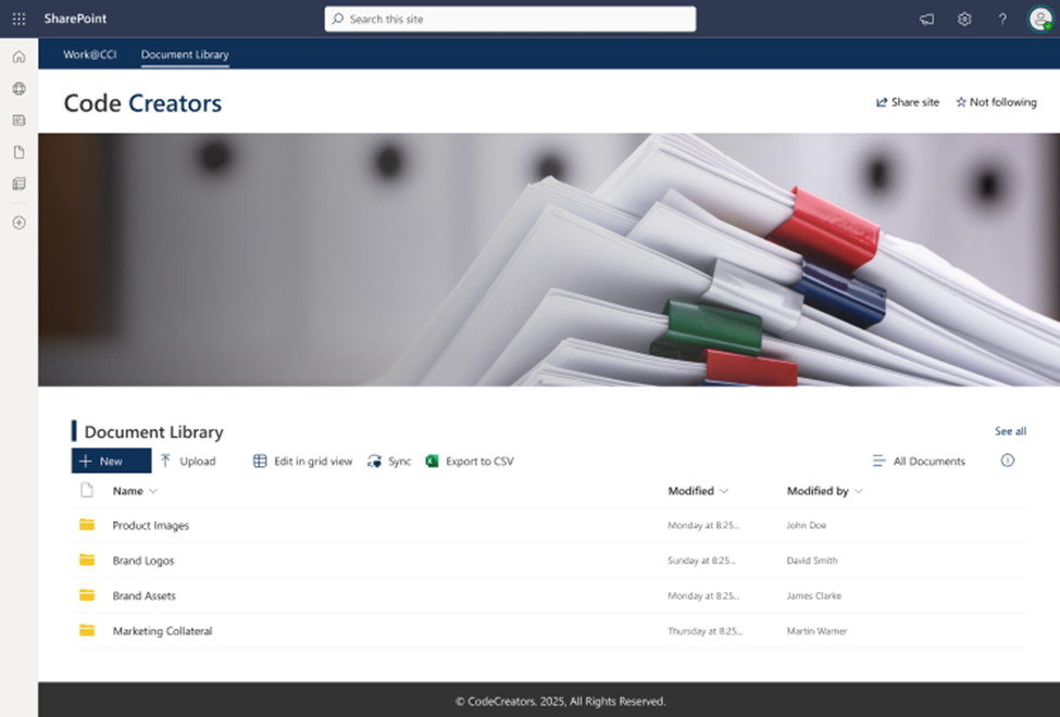 sharepoint dashbaord
